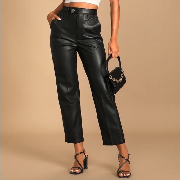 Levi's® Premium MATH CLUB FAUX LEATHER WOMEN'S PANTS - Picture 7 of 8